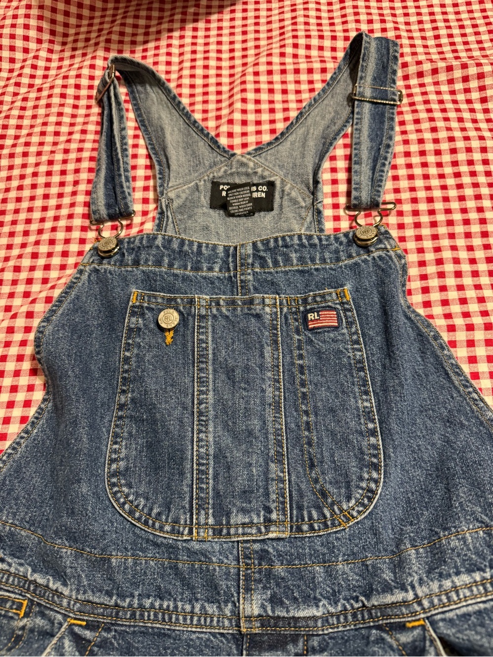 Vintage 90s/2000s Polo by Ralph Lauren Denim Women's Overalls, Size Medium